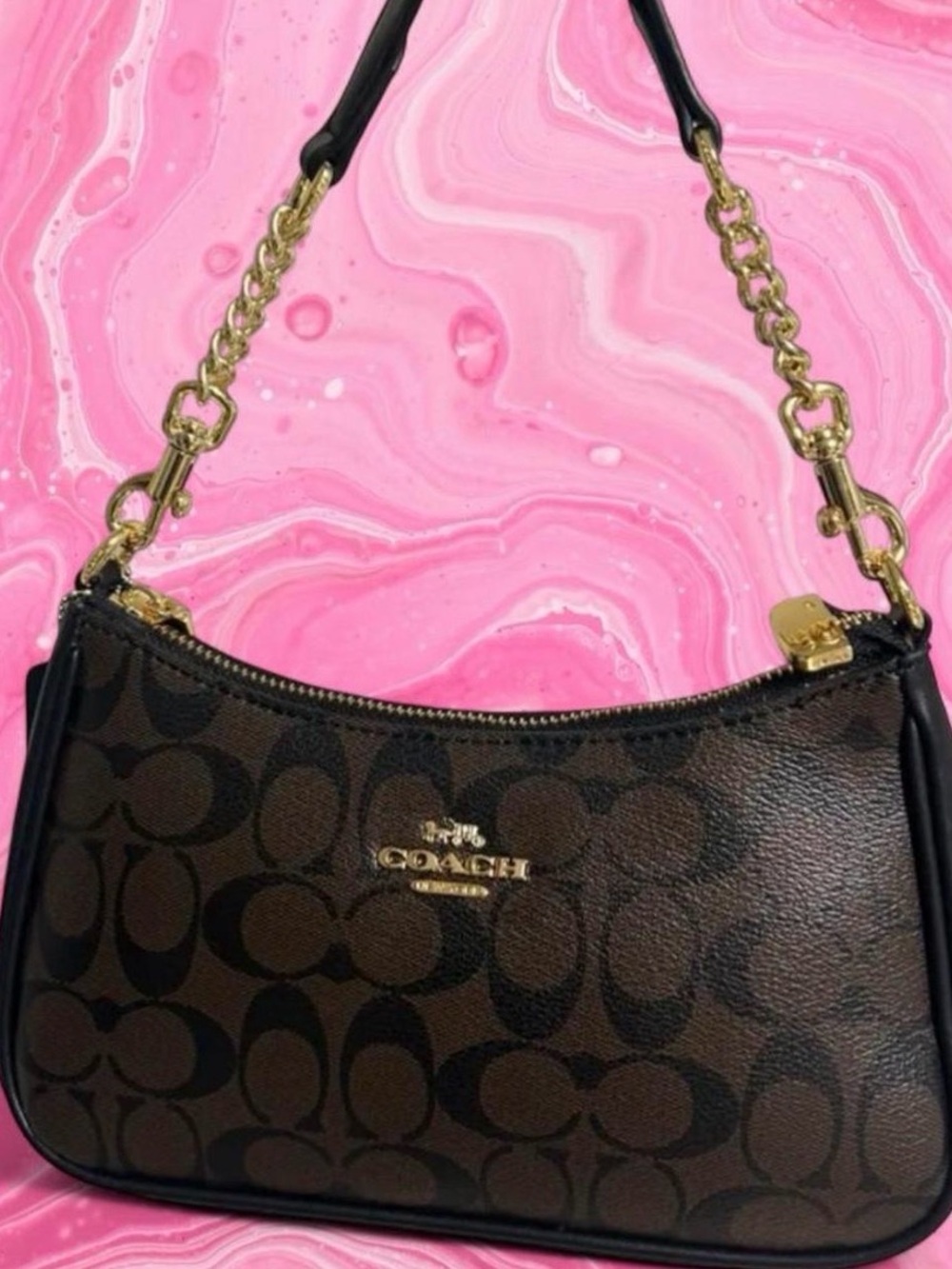 Teri shoulder bag- black and brown